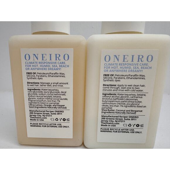 ONEIRO Sunchasers Shampoo & Conditioner Set SEALED - Hydrate Moisturize - Picture 4 of 8